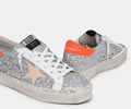 GGDB Hi Star sneakers with glitter and orange heel tab