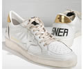 Golden Goose SNEAKERS BALL STAR IN PELLE CON STELLA IN PELLE white gold Lovers shoes