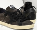 Golden Goose Sneakers SUPER STAR BESPOKE in Camoscio e stella in Pelle ASPHALT BLACK STAR Lovers 