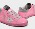 Golden Goose Pink Superstar sneakers with silver heel tab