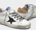 Golden Goose Superstar sneakers in leather with glittery star yellow