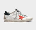 Golden Goose Superstar sneakers with metal GGDB lettering Red star