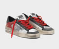 Golden Goose Distressed black and red Stardan LTD sneakers