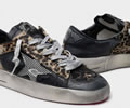 Golden Goose Leopard-print Stardan sneakers with fuchsia sole