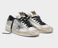 Golden Goose Stardan LTD sneakers in laminated silver with floral design relie