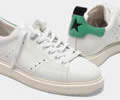 Starter sneakers in leather with green heel tab Lovers