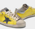 Yellow Super-Star sneakers with silver heel tab Lovers