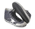 Golden goose SNEAKERS FRANCY FABRIC EMBROIDERED WITH GLITTER AND LEATHER STAR space glitter