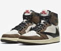 Travis Scott x Air Jordan 1 High OG TS SP CD4487-100 Lovers shoes 
