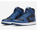Air Jordan 1 High OG Dark Marina Blue 555088-404 Lovers shoes 