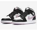 Air Jordan 1 Mid GS 555112-103 Lovers shoes 