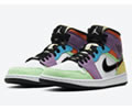 Air Jordan 1 Mid Multicolor CW1140-100 Lovers shoes