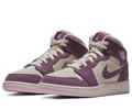 Air Jordan 1 Mid GS AJ1 Pro Purple 555112-500 Lovers shoes 