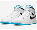 Air Jordan 1 Mid Laser Blue 554724-141 Lovers shoes 