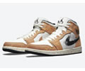 Air Jordan 1 Mid SE Brushstroke DA8005-100 Lovers shoes 