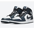 Air Jordan 1 Mid Dark Teal 554724-411 Lovers shoes