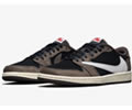 Travis Scott x Air Jordan 1 Low OG SP CQ4277-001 Lovers shoes 