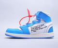 OFF-WHITE x Air Jordan 1 UNC Men shoes