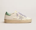 GGDB Hi Star LTD sneakers with silver glitter star and snake-print aquamarine leather heel tab