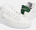 GGDB White Purestar sneakers with green heel tab