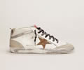 GGDB Mid Star sneakers with leopard-print suede star and silver laminated leather flash