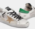 GGDB Super-Star sneakers with green crackle-effect heel tab
