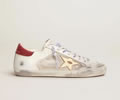 GGDB Super-Star Penstar sneakers in white leather and suede with gold laminated leather star