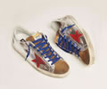 GGDB Super-Star sneakers in laminated leather and suede with red star