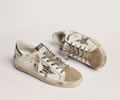 GGDB Super-Star sneakers with silver laminated leather heel tab and zebra-print pony skin star